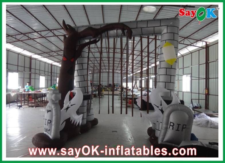 Durable Inflatable Holiday Decorations , Inflatable Halloween Arch For Rental Business