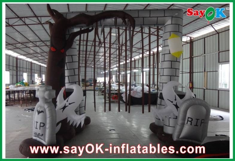 Durable Inflatable Holiday Decorations , Inflatable Halloween Arch For Rental Business