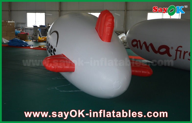 0.2mm PVC Custom Logo Inflatable Helium Balloon 5m Helium Zeppelin Air Plane