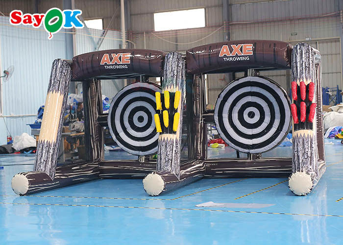 0.55mm PVC Inflatable Sports Games Carnival Inflatable Axe Throw Dart Double Lane