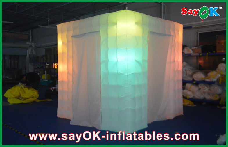 Inflatable Photo Booth Rental Portable Props Led Light Inflatable Photo Studio Family Use