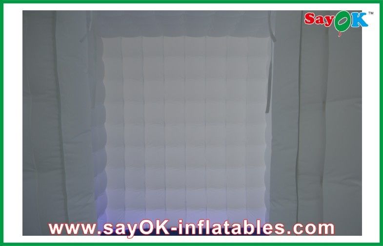 2.6m Height White Strong Oxford Cloth Photo booth With LED Light