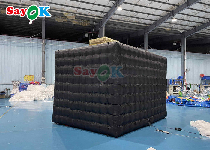 Inflatable Photo Booth Hire Anti - Water PVC Or Oxford Black Inflatable Photo Booth With Camera ROHS