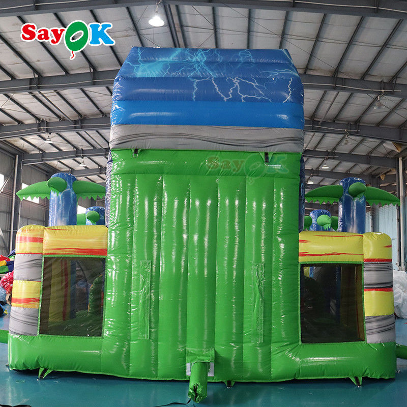 Childrens Inflatable Slide Commercial Water Inflatable Bouncer Slide With Pool Cartoon Characters For Teenagers