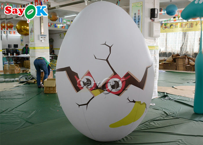 Easter Decoration Custom Inflatable Products Colourful Inflatable Bird Eggs Shape Balloon