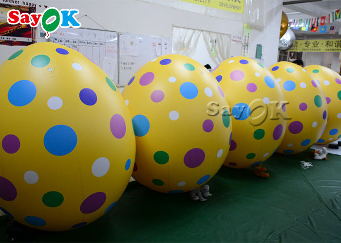 Easter Decoration Custom Inflatable Products Colourful Inflatable Bird Eggs Shape Balloon