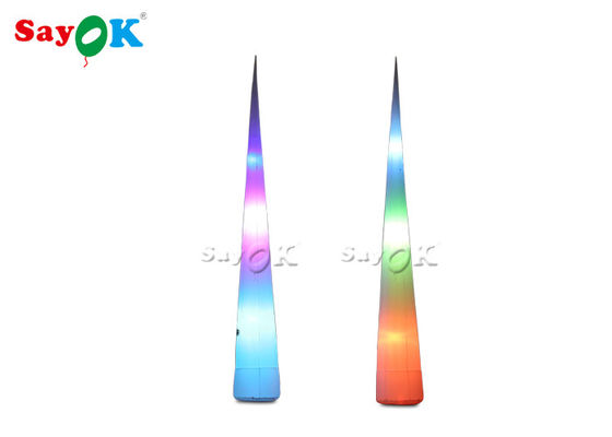 การตกแต่งไฟฟ้าแบบอัดลมสีสัน LED Cone With Blower สําหรับการโฆษณา