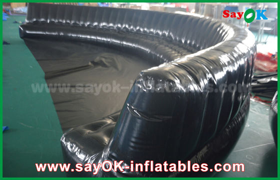 ผลิตภัณฑ์ที่อ่อนแอต่อสิ่งแวดล้อม 6 - 10m สีดํา ปิดแบบแฮร์เมติก โซฟาแบบพีวีซี 0.6 มม