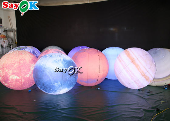 ไฟฟ้า LED ขนาดใหญ่แขวนอัดแสงตกแต่ง 8 ดาวเคราะห์ วัสดุ PVC