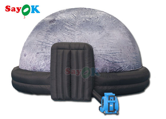งานหัตถกรรม 5m กว้าง Dome Inflatable Planetarium Tent ลวดลายโลโก้ที่กําหนดเอง