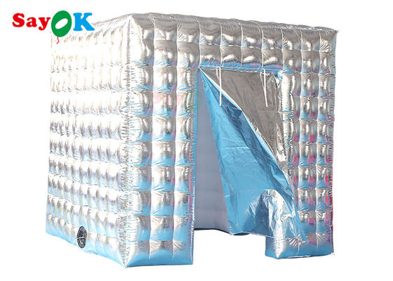 โฆษณา Air Wall Inflable Photo Booth รีโมทคอนโทรล สีขาว