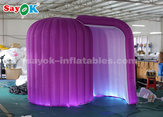 เต็นท์ปาร์ตี้พองรูปหอยทากไฟ LED บูธภาพถ่ายพองสำหรับโปรโมชั่น
