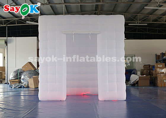 บูธกิจกรรมแสดงบูธภาพถ่ายเป่าลมที่ไม่เหมือนใครพร้อมไฟเปลี่ยน LED 17 สี