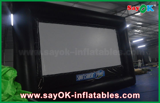 จอโปรเจคเตอร์เป่าลม 6 X 3.5 ม. Pvc / Oxford Cloth Protable Film จอภาพยนตร์เป่าลมสำหรับเช่า