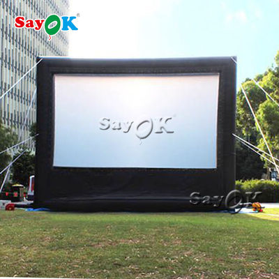 หน้าจอภาพยนตร์ทำให้พองขนาดใหญ่ติดตั้งง่ายผ้า Oxford ODM Blow Up Theatre Screen