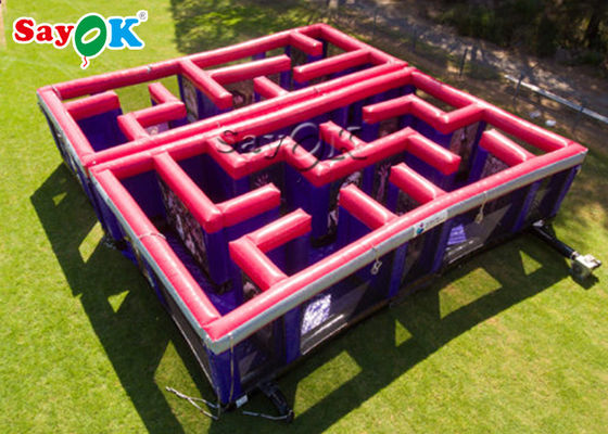 เกมกีฬาทำให้พอง หลักสูตรอุปสรรคทำให้พองสีแดง / เกมเขาวงกตคาร์นิวัล Potable Maze เกมเลเซอร์แท็ก เขาวงกตเลเซอร์ทำให้พอง