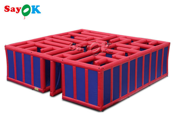 เกมปาร์ตี้เป่าลมเชิงพาณิชย์งานรื่นเริงกลางแจ้ง 10x10x3m เขาวงกตเขาวงกตพอง