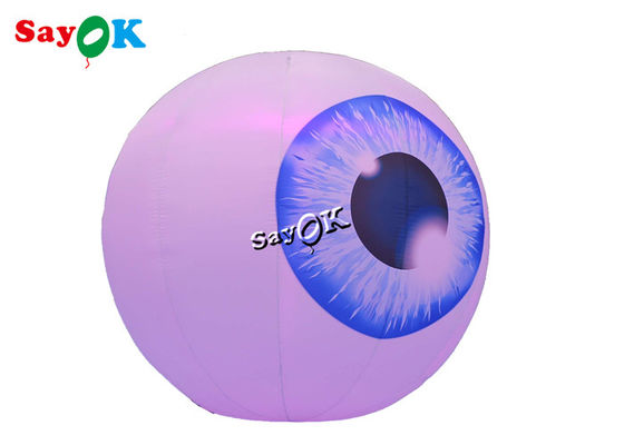 สวนฮาโลวีน 1.5m การตกแต่งแสงอัดลม Led Eye Balloon