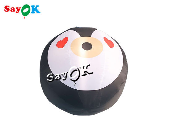 3.3ft บล๊อปขึ้น Xmas การตกแต่ง LED ภาพยนตร์ปิงกวินแมสคอต แสงบอลลูน