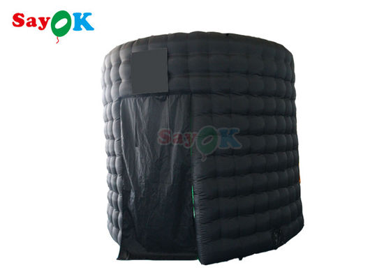 แบบพกพาที่กำหนดเอง Air 360 Photo Booth Enclosure Inflatable Cube เต็นท์ฉากหลัง