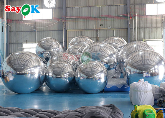 บอลชายหาดแบบปนเปื้อน ใหญ่ บอลกระจกแบบปนเปื้อน งานตกแต่ง PVC ดวงลอย บอลกระจกสําหรับงานเลี้ยง