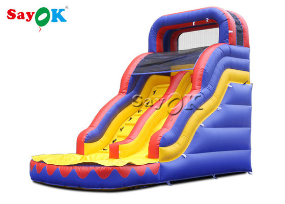 อุตสาหกรรมเด็กสไลด์อัดลม Outdoor ป้องกันการแตก PVC เด็กสไลด์ Bouncer อัดลม