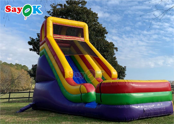สไลด์น้ําขนาดใหญ่แบบอัดลม ธีมไดโนเสาร์ PVC สนุก สไลด์แห้งแบบอัดลม แบบเดียว