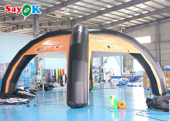 เต็นท์อากาศครอบครัว Custom PVC 7x4m สร้างพื้นฐานการสนับสนุนเต็นท์อากาศแบบลม