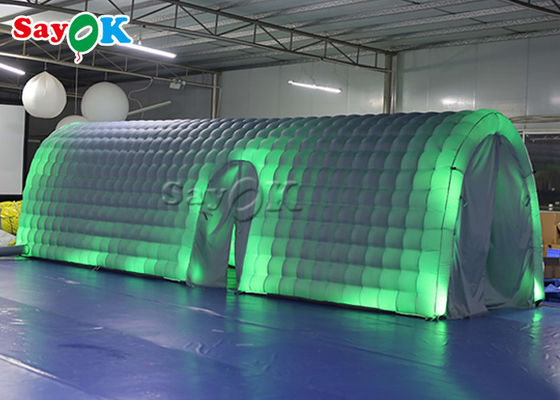 เต็นท์อัดลมแบบสั่งเอง ผ้าอ็อกซ์ฟอร์ด สีขาว เต็นท์อุโมงค์อัดลมด้วย LED