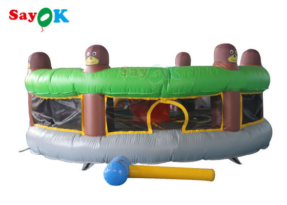 เด็กผู้ใหญ่ของเล่นเป่าลม PVC ขนาดใหญ่ Whack A Mole Belt อุปกรณ์เสริมเกมเป่าลมให้เช่า